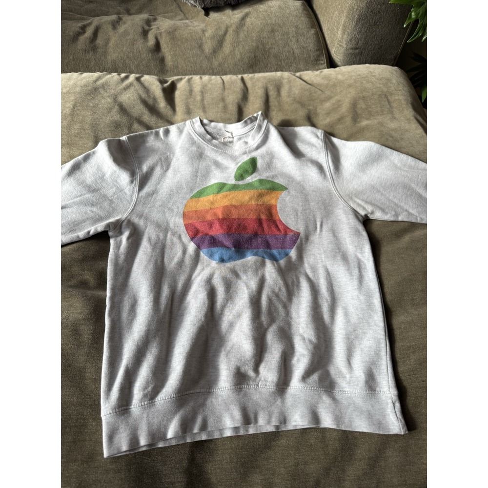 Vintage 90s Rare Apple Sweatshirt‎ mens Large